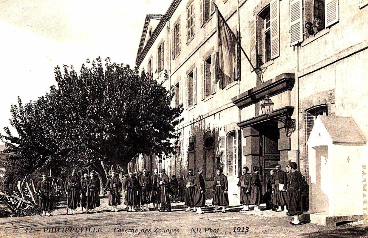 3044- Philippeville - Caserne des Zouaves - 1913.jpg